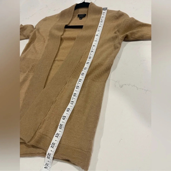 🚩 Final Sale- Talbots | Merino Wool Neutral Open Front Cardigan, Size Small - Picture 7 of 7